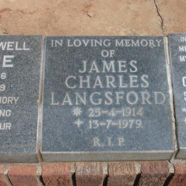 LANGSFORD James Charles 1914-1979