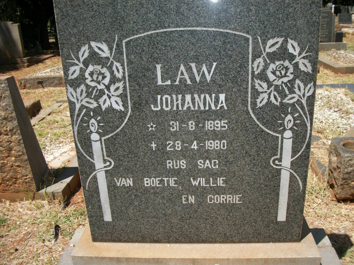 LAW Johanna 1895-1980