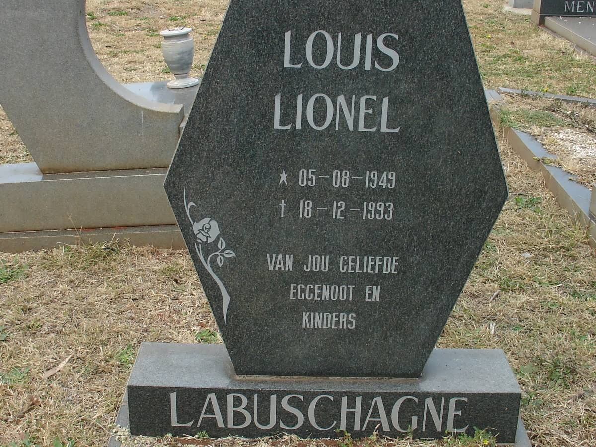 LABUSCHAGNE Louis Lionel 1949-1993
