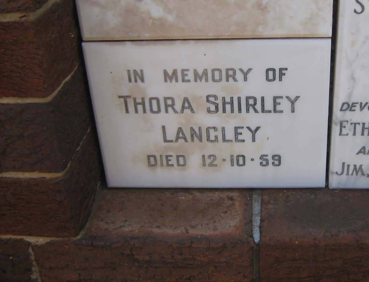 LANGLEY Thora Shirley -1959