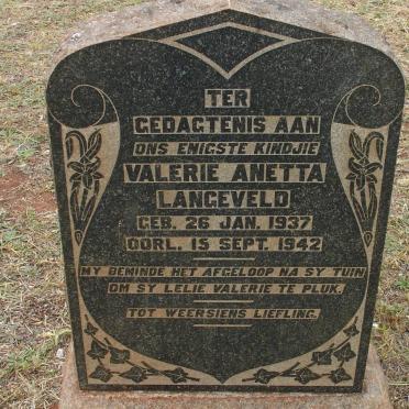 LANGEVELD Valerie Anetta 1937-1942