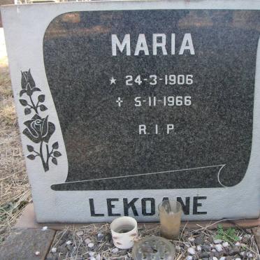 LEKOANE Maria 1906-1966