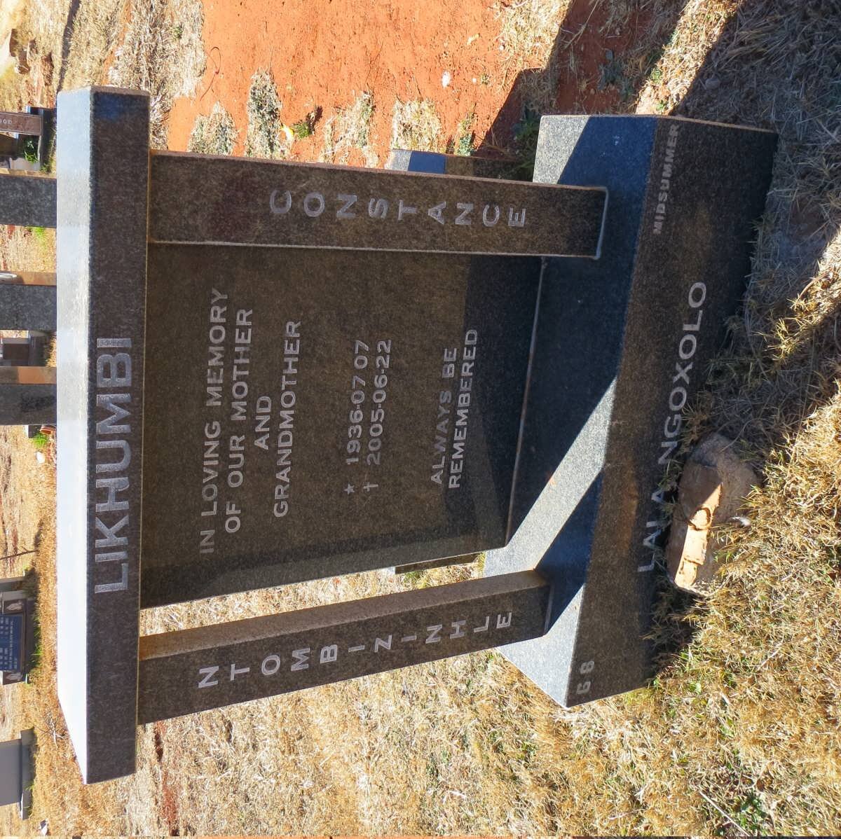 LIKHUMBI Ntombizinhle Constance 1936-2005