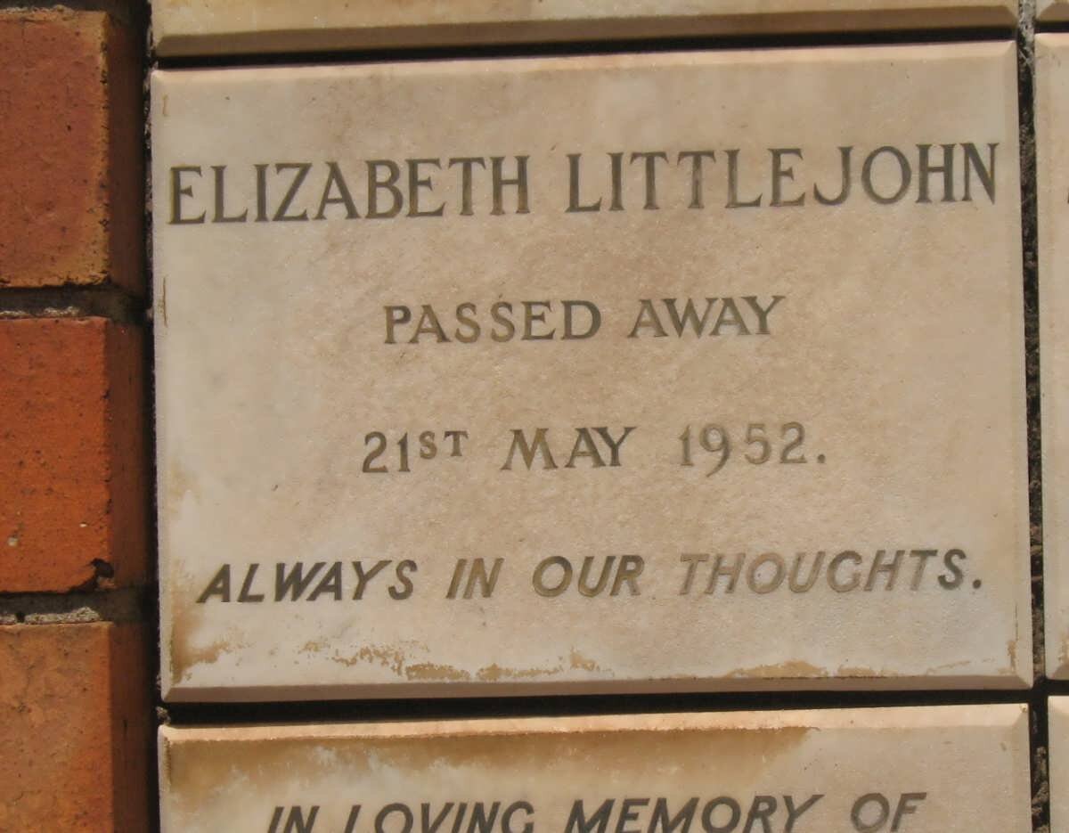 LITTLEJOHN Elizabeth -1952
