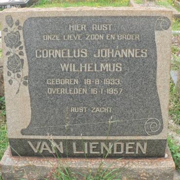 LIENDEN Cornelius Johannes Wilhelmus, van 1933-1957