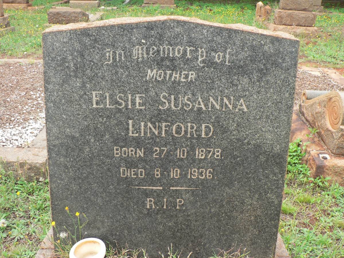LINFORD Elsie Susanna 1878-1936