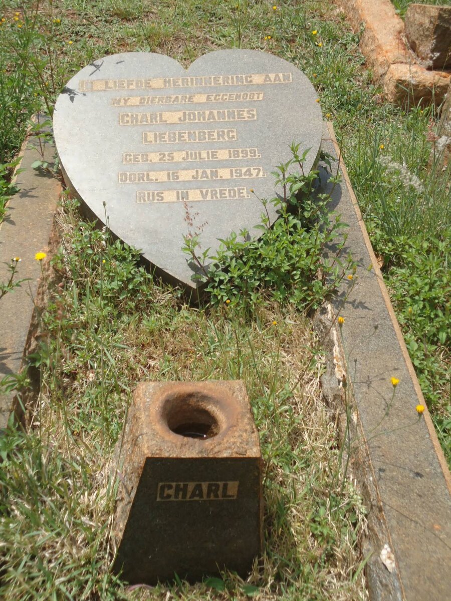 LIEBENBERG Charl Johannes 1899-1947