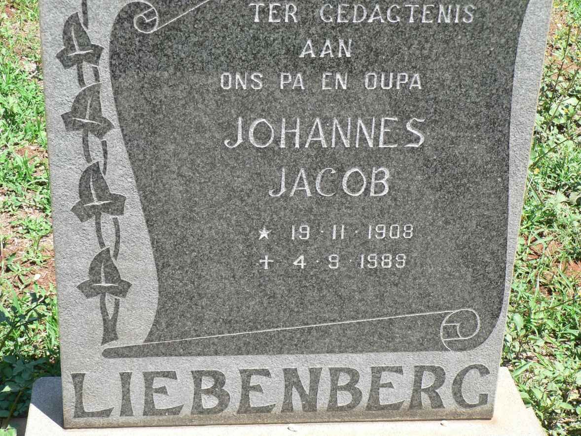 LIEBENBERG Johannes 1908-1989