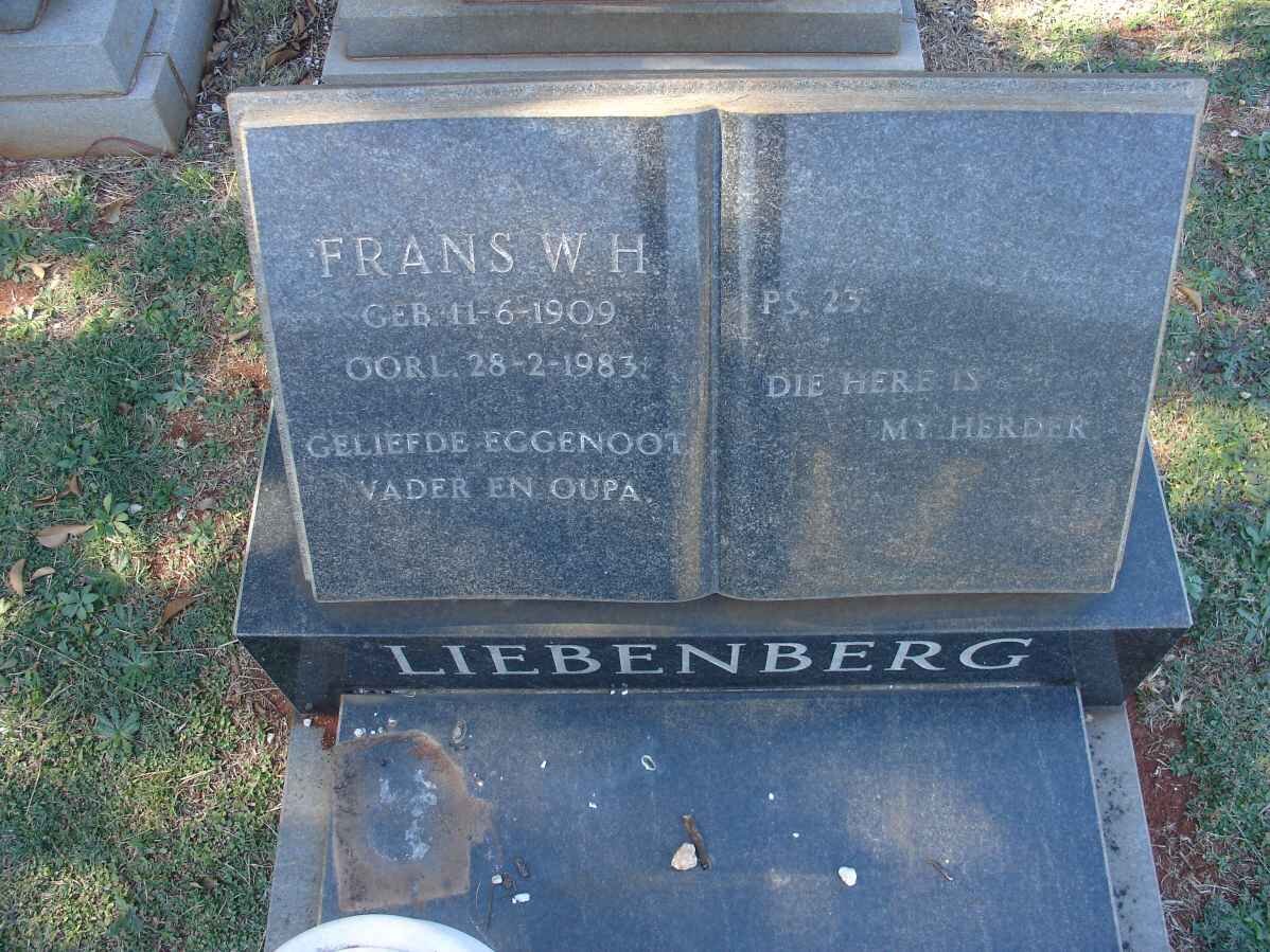 LIEBENBERG Frans W.H. 1909-1983
