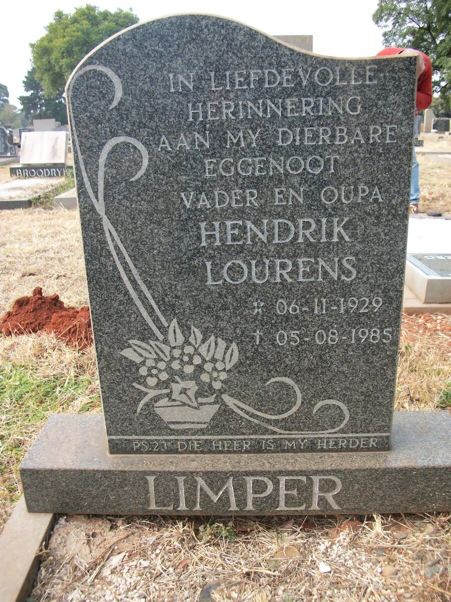 LIMPER Hendrik Lourens 1929-1985