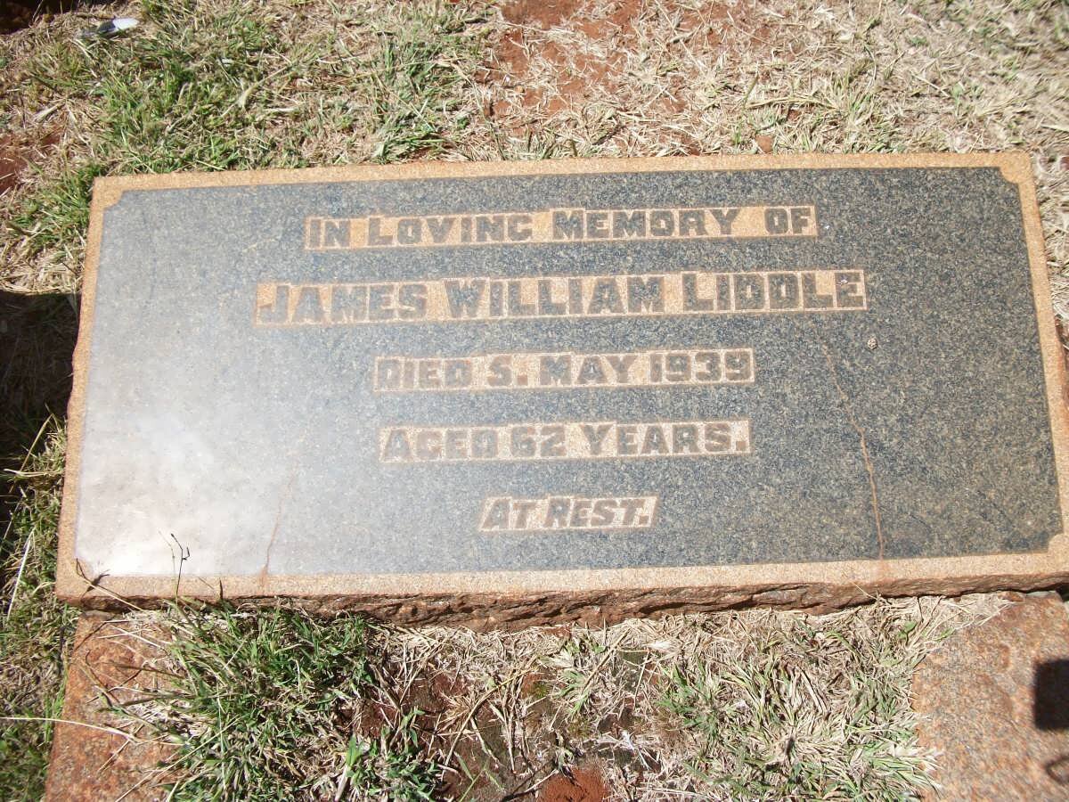 LIDDLE James William -1939