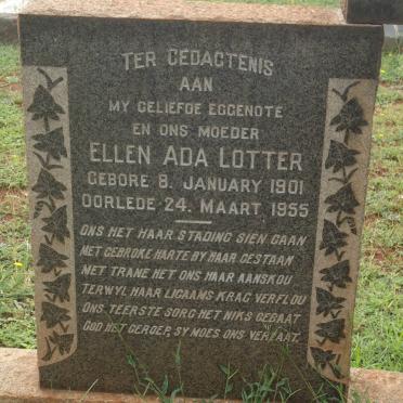 LOTTER Ellen Ada 1901-1955