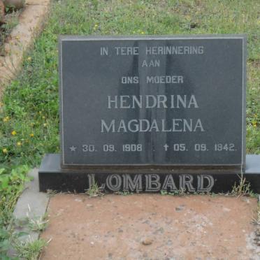 LOMBARD Hendrina Magdalena 1908-1942