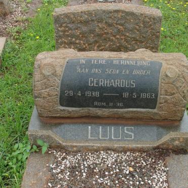 LUUS Gerhardus 1938-1963