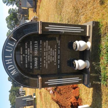 MDHLULI Sannah Sibulelo 1947-2001