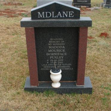 MDLANE Madoda Mourice Borniface Puxley 1959-2007