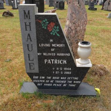 MHAULE Patrick 1944-2003