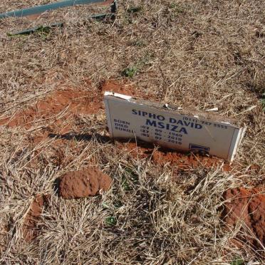 MSIZA Sipho David 1969-2010