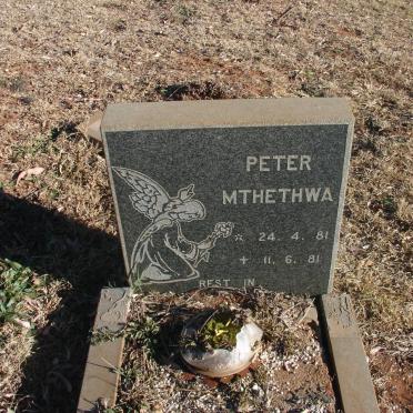 MTHETHWA Peter 1981-1981