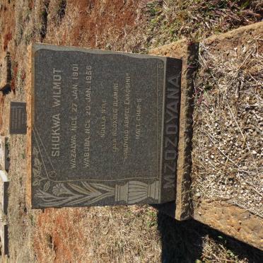 MZOZOYANA Shukwa Wilmot 1901-1956