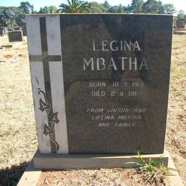 MBATHA Legina 1917-1965