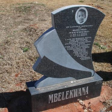 MBELEKWANA Khumo Ntuthuko 2001-2007