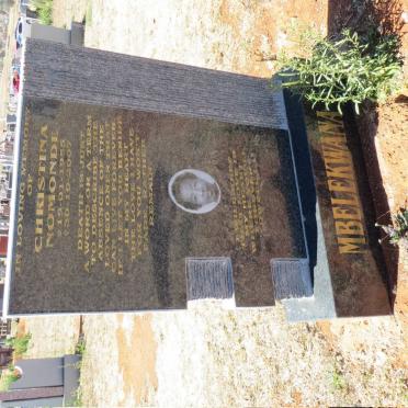 MBELEKWANA Christina Nomonde 1955-2007