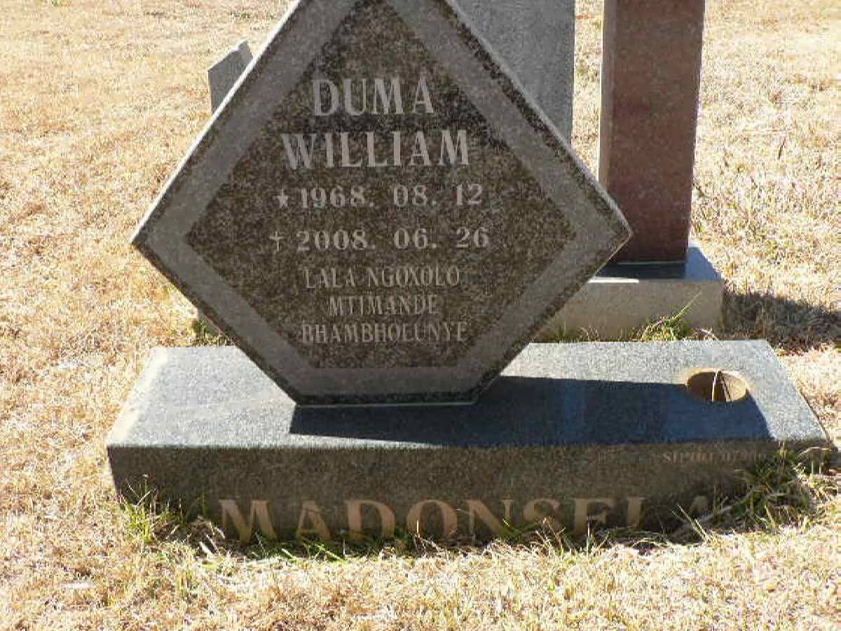 MADONSELA Duma William 1968-2008