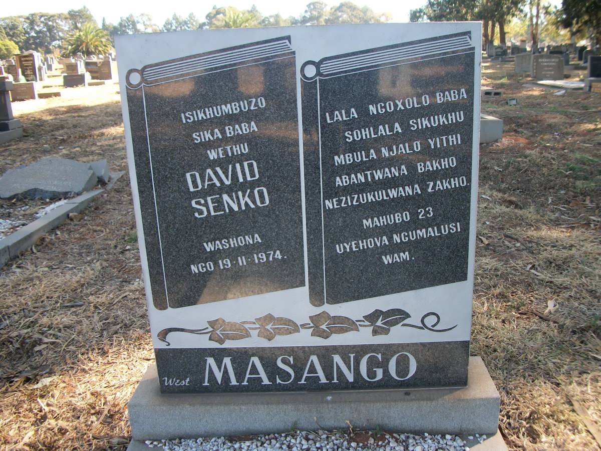 MASANGO David Senko -1974