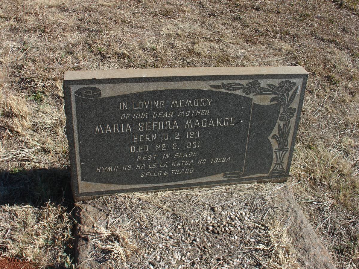 MAGAKOE Maria Sefora 1911-1935