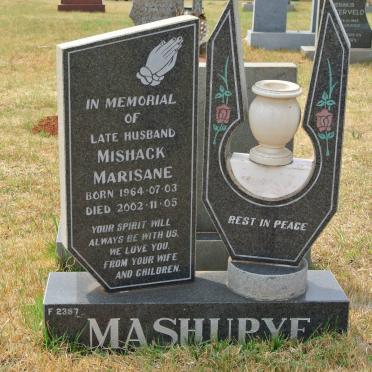 MASHUPYE Mishack Marisane 1964-2002