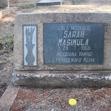 MASIMULA Sarah -1966