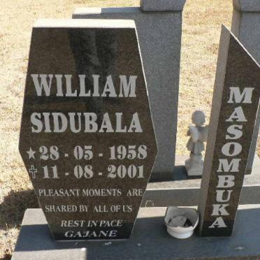 MASOMBUKA William Sidubala 1958-2001