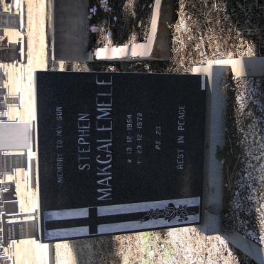 MAKGALEMELE Stephen 1954-1972