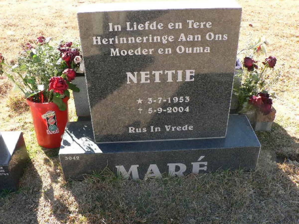 MARE Nettie 1953-2004