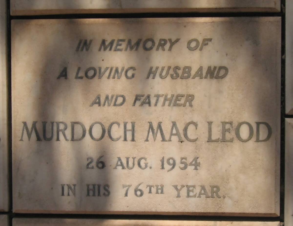 MACLEOD Murdoch -1954