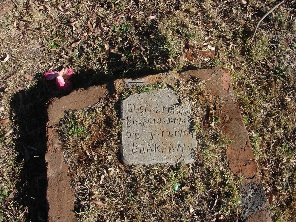 MASUKU Busi G. 1960-1969