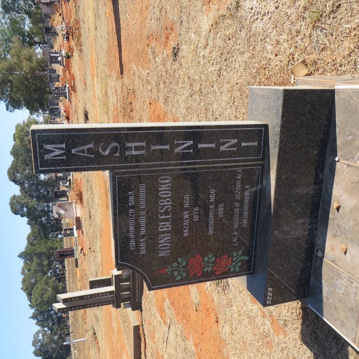 MASHININI Noni Blesboko 1878-1980