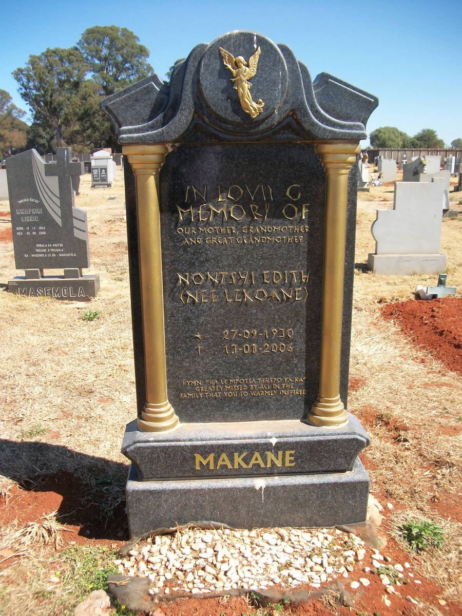 MAKANE Nonthsyi Edith nee LEKOANE 1930-2006