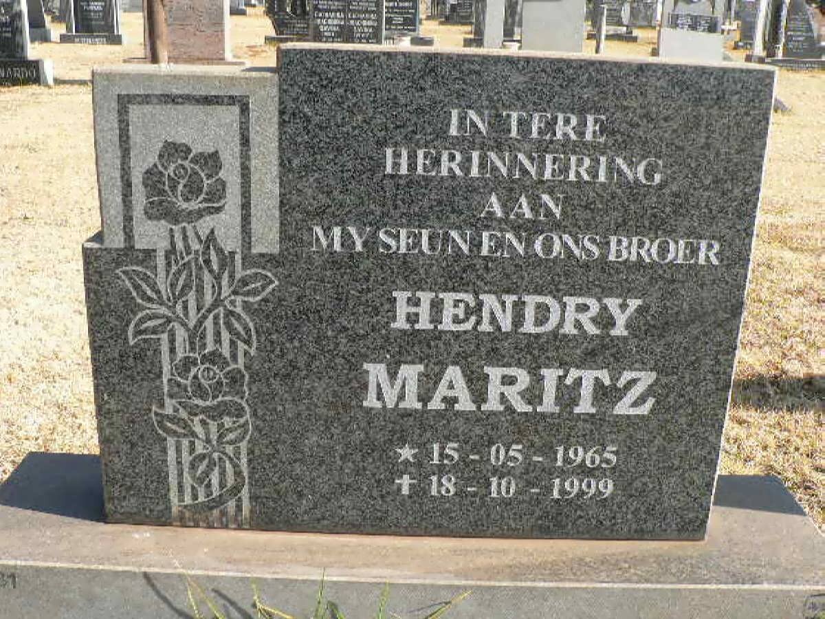 MARITZ Hendry 1965-1999