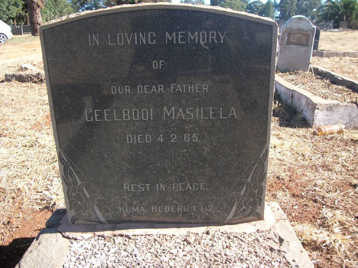 MASILELA Geelbooi -1965