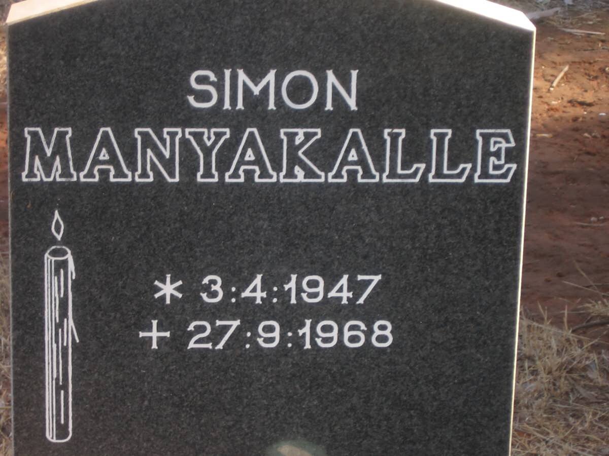MANYAKALLE Simon 1947-1968