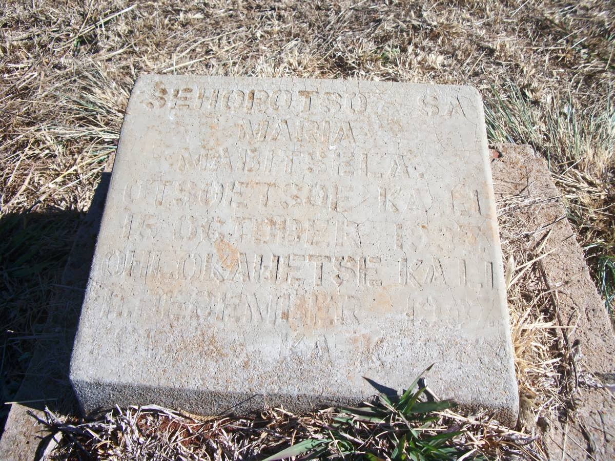 MABITSELA Maria 1937-1937