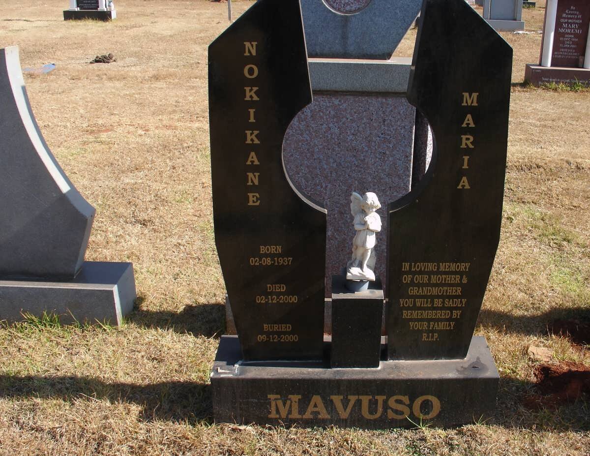 MAVUSO Nokikane 1937-2000 &amp; Maria