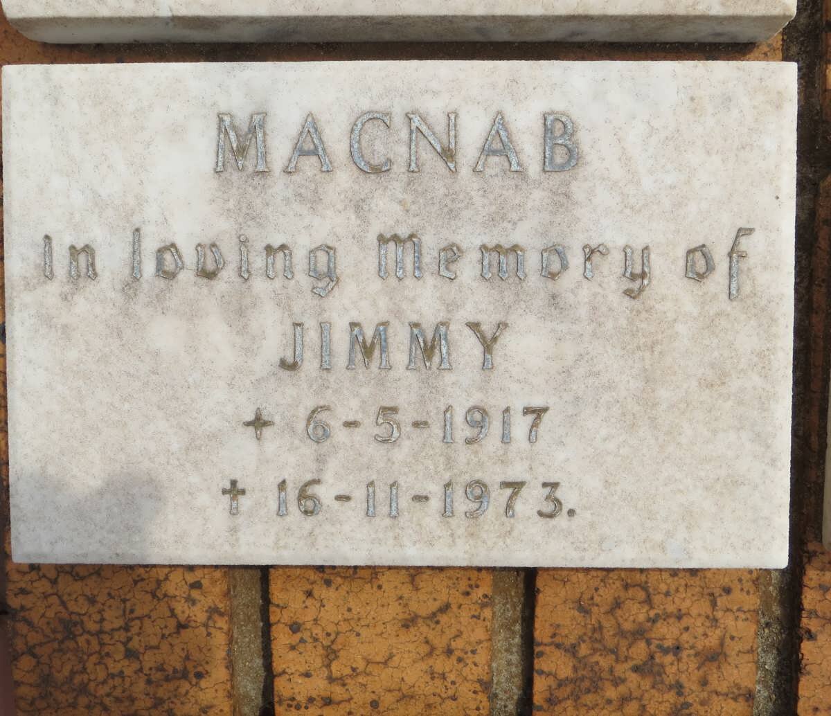 MacNAB Jimmy 1917-1973