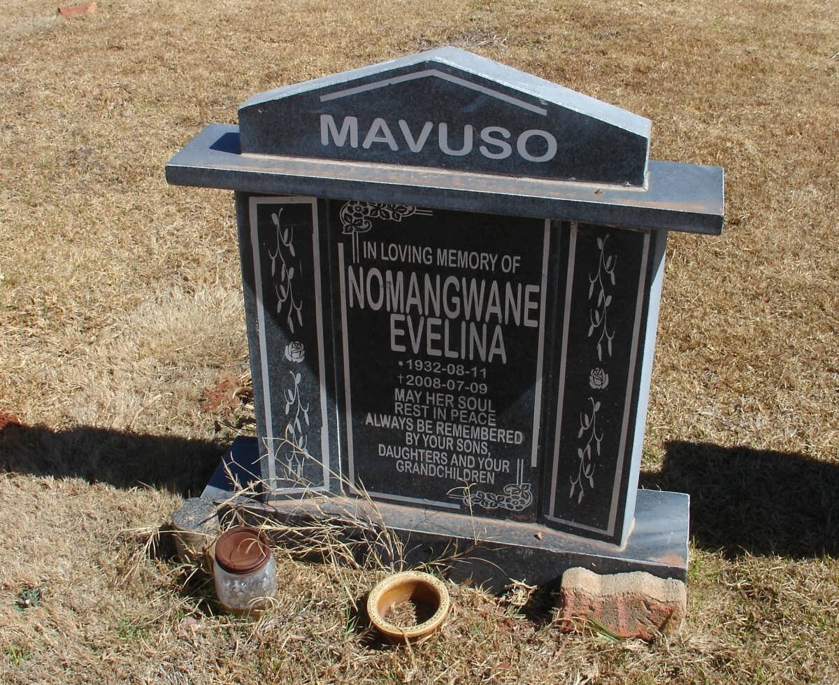 MAVUSO Nomangwane Evelina 1932-2008