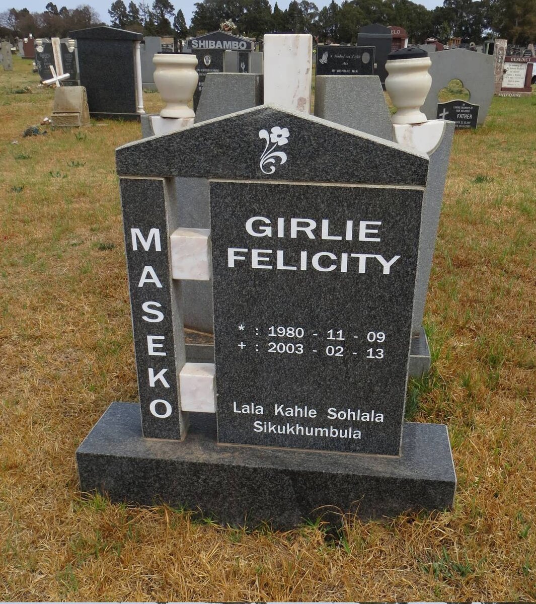 MASEKO Girlie Felicity 1980-2003