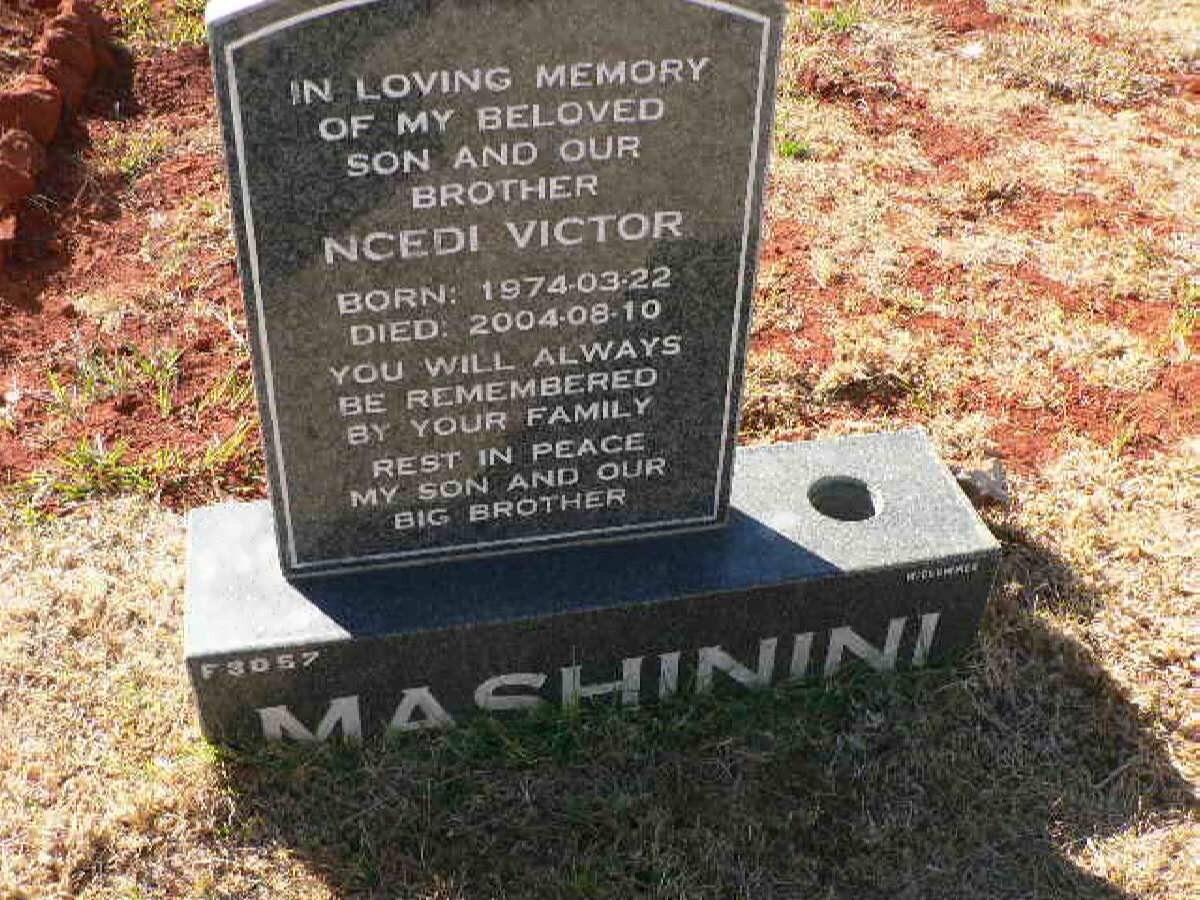 MASHININI Ncedi Victor 1974-2004