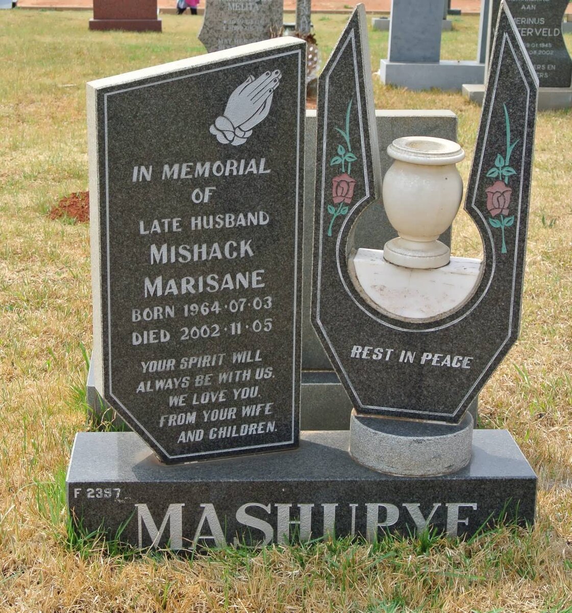 MASHUPYE Mishack Marisane 1964-2002
