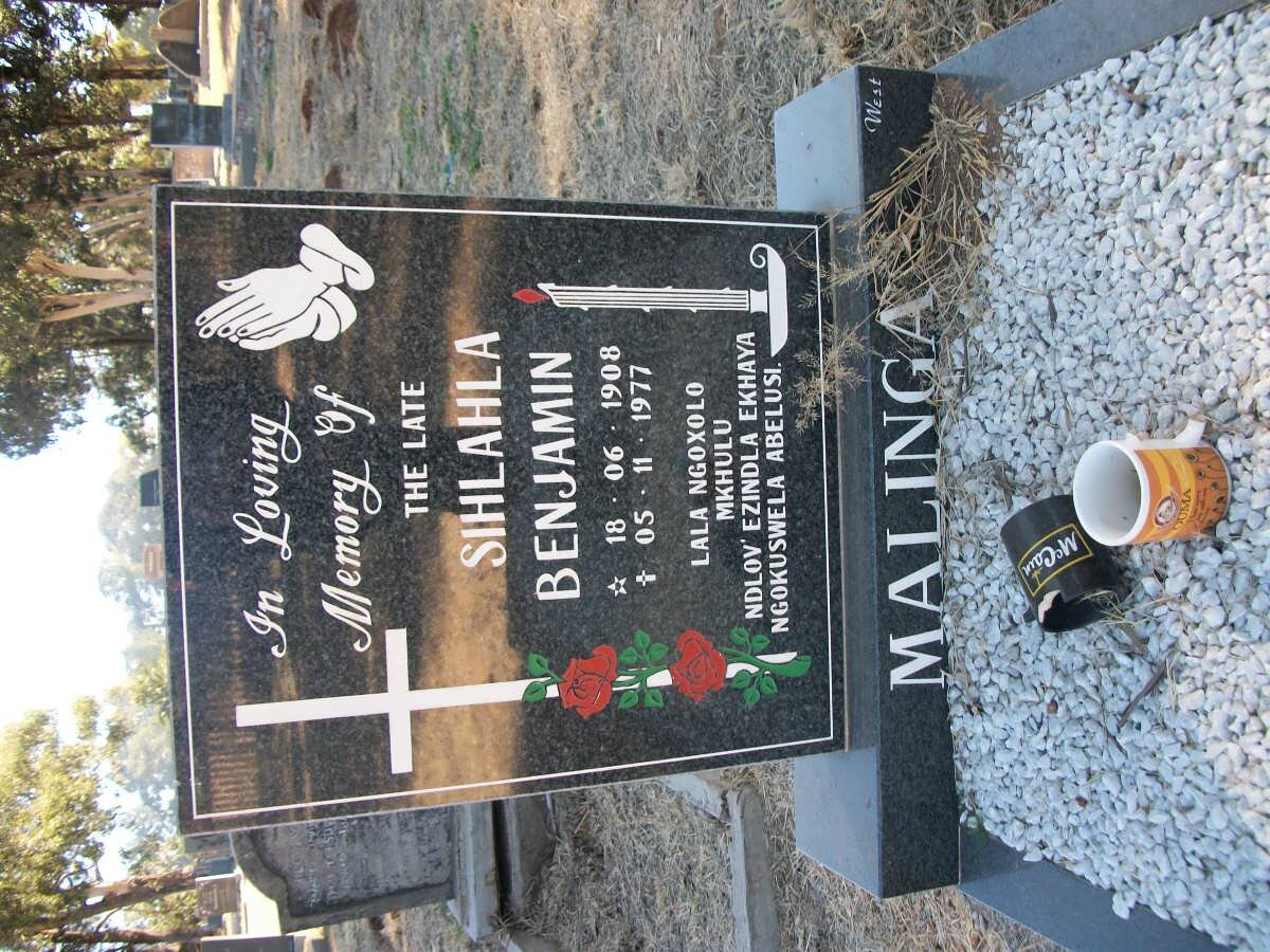 MALINGA Sihlahla Benjamin 1908-1977